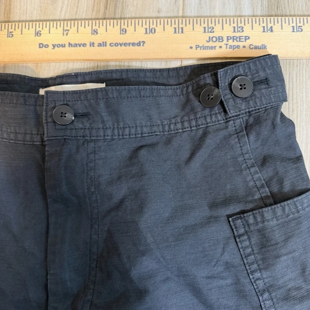 Everlane Fatigue Barrel Pant 4 Dark Grey Hi Rise Cotton Linen Minimalist Staple